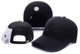 MLB New York Yankees All Black Snapback Hats--TY