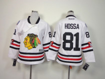 NHL Chicago Blackhawks #81 Hossa White Women Jersey