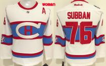 NHL Montreal Canadiens #76 Subban White Classic Women Jersey