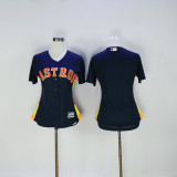 MLB Houston Astros Blank Blue Women Jersey