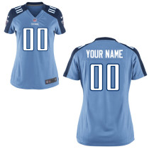Team Color Titans Customized Game Nike Women Jersey