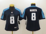 Womens Tennessee Titans #8 Mariota D.Blue Vapor Limited Jersey
