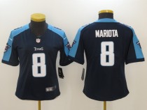 Womens Tennessee Titans #8 Mariota D.Blue Vapor Limited Jersey