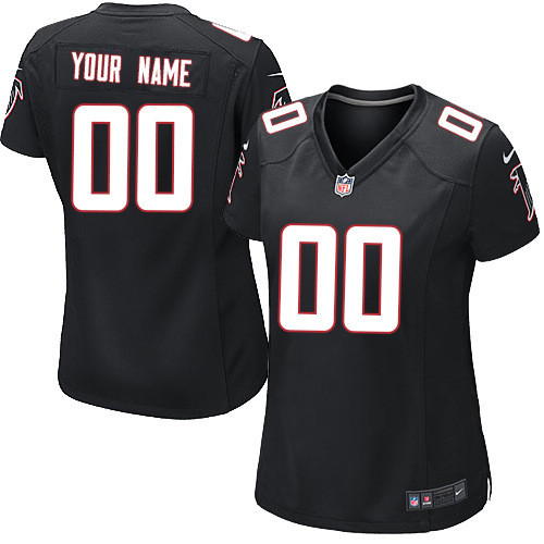 Nike Atlanta Falcons Customized Black Women Jersey