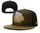 NHL Chicago Blackhawks Black Gold Snapback Hats--YD