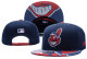 MLB Cleveland Indians Snapback Blue Hats--YD