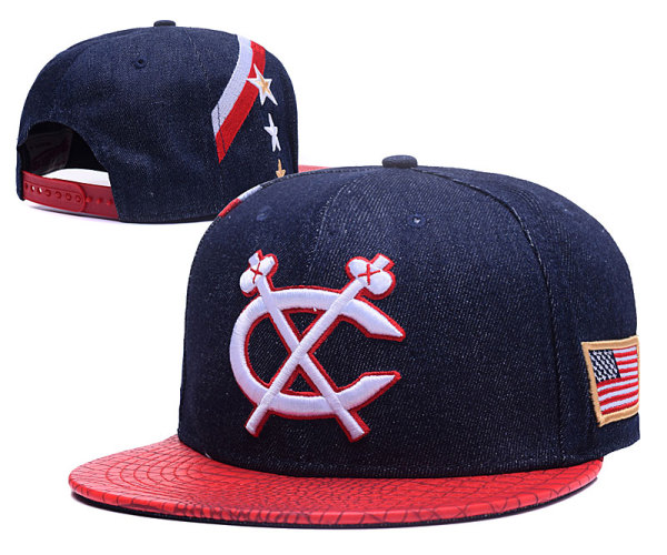 NHL Montreal Canadiens D.Blue Snapback Hats--GS