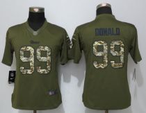 Women New Nike St.Louis Rams 99 Donald Green Salute To Service Limited Jersey