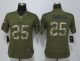 Women New Nike Kansas City Chiefs 25 Charles Green Salute To Service Limited Jersey