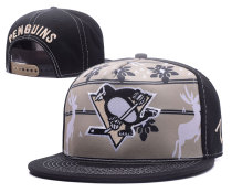 NHL Pittsburgh Penguins Black Snapback Hats---GS