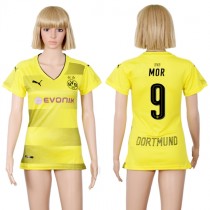 2017 Soccer Dortmund #9 Mor Home Women Jersey
