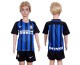2017 Soccer Inter Milan Blank Home Kids Jersey