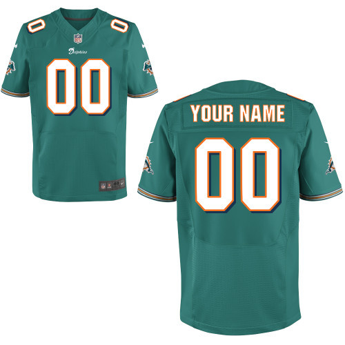 Nike Miami Dolphins Team Color Customized Elite NFL Jersey