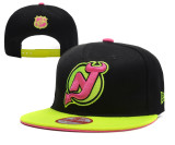 NHL New Jersey Devils Black Snapback Hats--YD