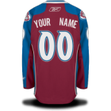 Avalanche Red #00 Your Name Home Premier Custom NHL Jersey