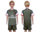 2016 Soccer AC Milan Blank Away Kids Jersey