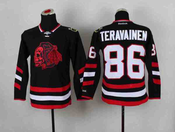 Youth NHL Chicago Blackhawks #88 Teravainew Black Jersey
