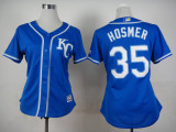 Women Kansas City Royals #35 Hosmer Blue 2015 MLB Jersey