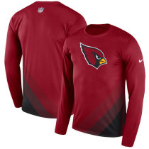 Men's Nike Cardinal Sideline Legend Prism Performance Long Sleeve T-Shirt