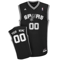 Black Custom Road NBA San Antonio Spurs Jersey
