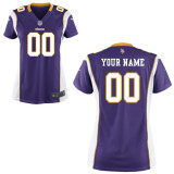 Women Nike Customized Game Minnesota Vikings Jersey in Team Color