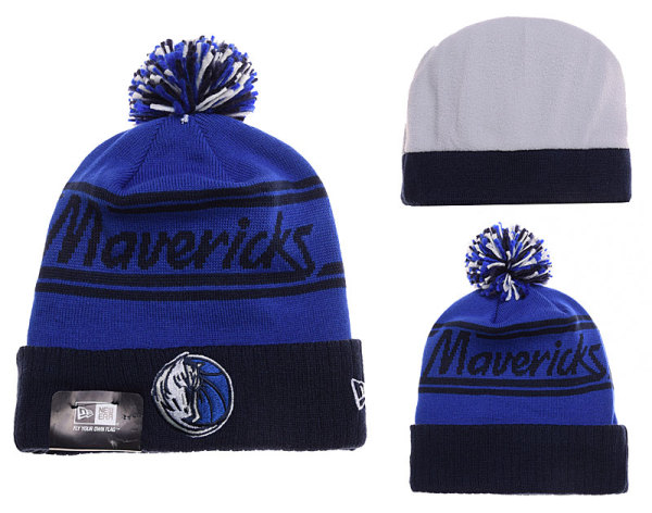 NBA Dallas Mavericks Blue Beanies--YD