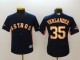 Kids MLB Houston Astros #35 Verlander Blue Jersey