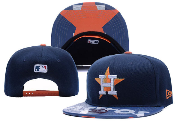 MLB Houston Astros Blue Snapback Hats--YD