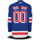 Blue New York Rangers #00 Your Name Home Premier Custom NHL Jersey
