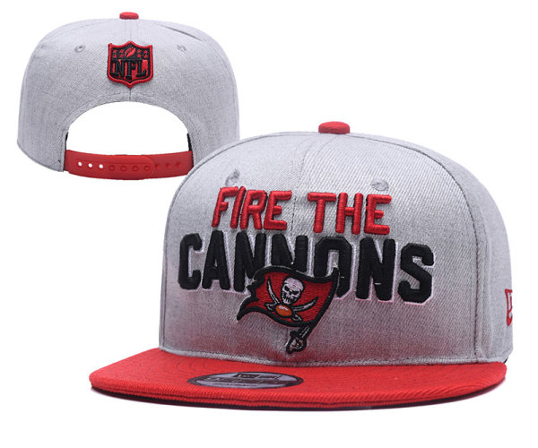 NFL Tampa Bay Buccaneers Grey Snapback Hats--YD