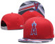 MLB Los Angeles Angels Red Snapback Hats--GS