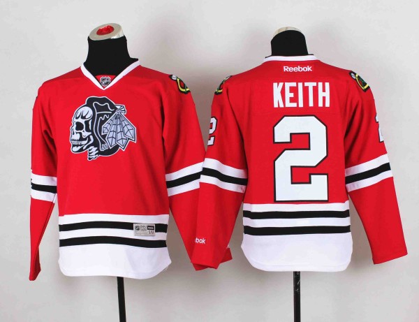 NHL Chicago Blackhawks #2 Keith Red Youth Jersey