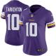 Womens NFL Minnesota Vikings #10 Tarkenton Purple Jersey