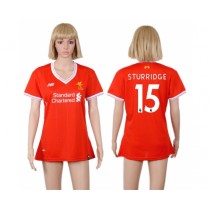 2017 Soccer Liverpool #15 Sturridge Home Women Jersey