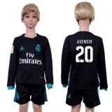 2017 Soccer Real Madrid #20 Asensio Away Kids Jersey