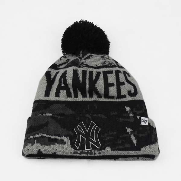 MLB New York Yankees Black Beanies--LnX