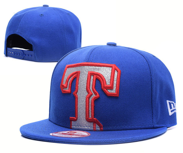 MLB Texas Rangers Blue Color Snapback Hats--GS
