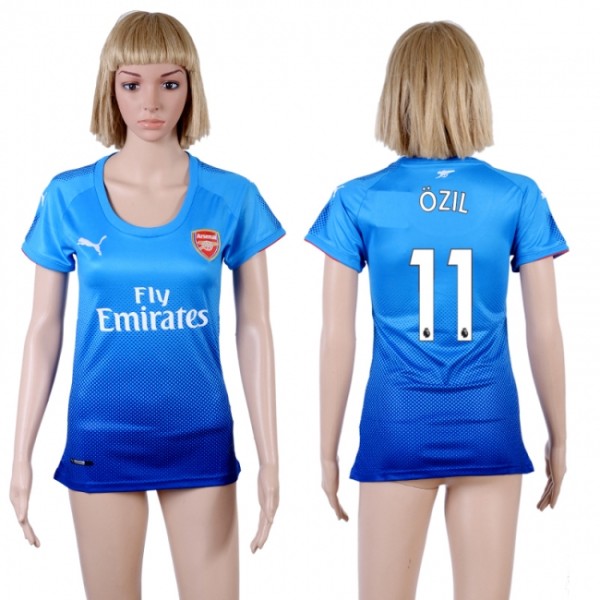 2017 Womens Soccer Arsenal #11 Ozil Away Jersey