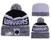NBA Golden State Warriors Black Beanie--YD