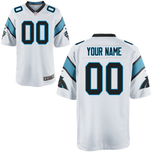 Carolina Panthers Nike Men Custom Elite White Jersey