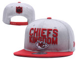 NFL Kansas City Chiefs Grey Snapback Hats--YD