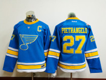 NHL St.Louis Blues #27 Pietrangelo Classical Blue Women Jersey