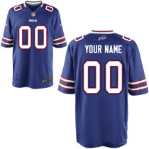 Team Color Nike Buffalo Bills Customized Elite NFL Jersey