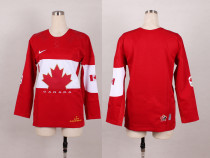 2014 Olympic Canada Women Red Blank Jersey