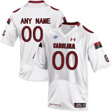 Mens South Carolina Gamecocks Customized College Football Jersey - White