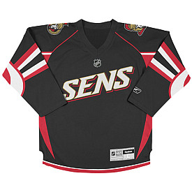 Black Senators #00 Your Name Third Custom NHL Jersey