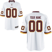 Nike Washington Redskins Customized Youth Game White Jersey