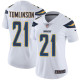 Womens San Diego Chargers #21 Tomlinson White Vapor Limited Jersey