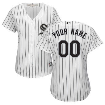 Womens Chicago White Sox White Custom Jersey.jpeg