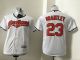 MLB Cleveland Indians #23 Brantley White Kids Jersey